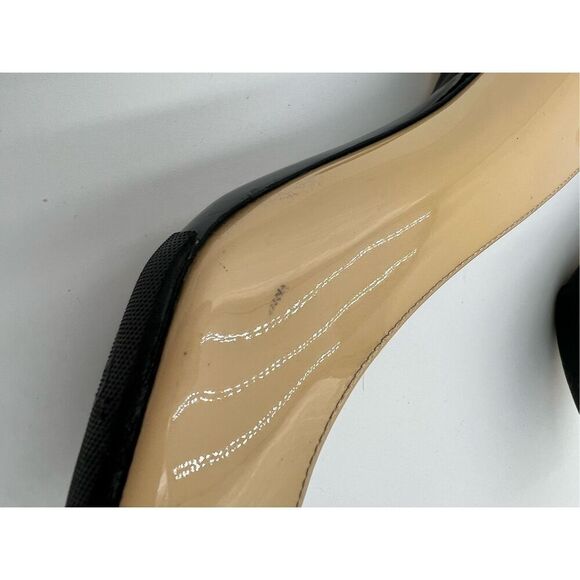 Yves Saint Laurent Paris Patent Leather Tan Pumps Stiletto High Heels 37 / 7 YSL - Picture 13 of 14